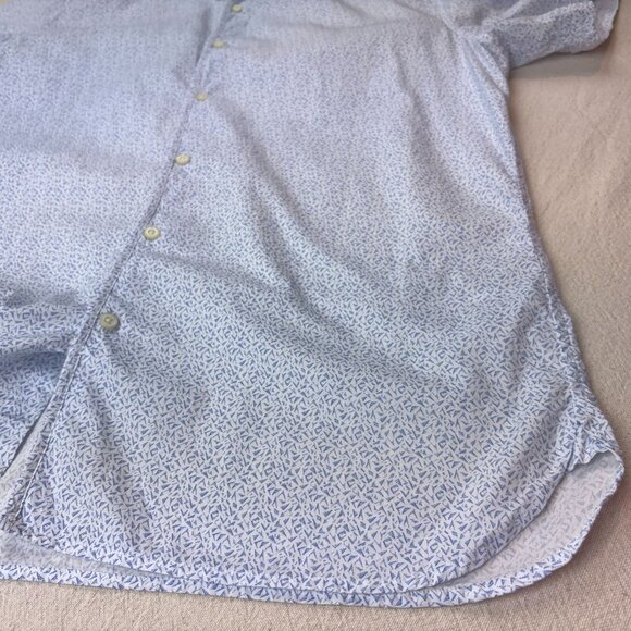 Banana Republic Camden Shirt Button Down Short Sleeve 078 Wash Custom Mens L - Picture 4 of 8